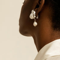Odesa Clip Earrings in silver