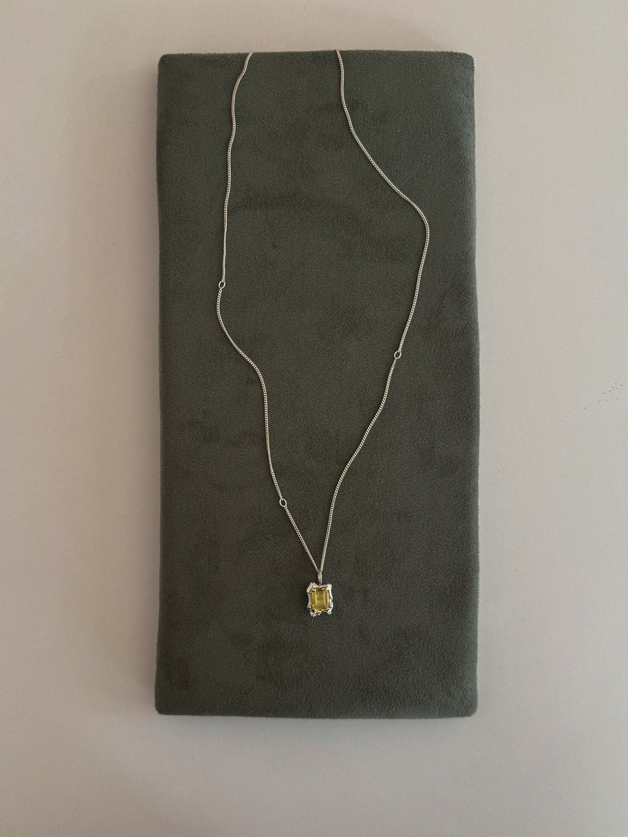 Yellow Quartz Necklace