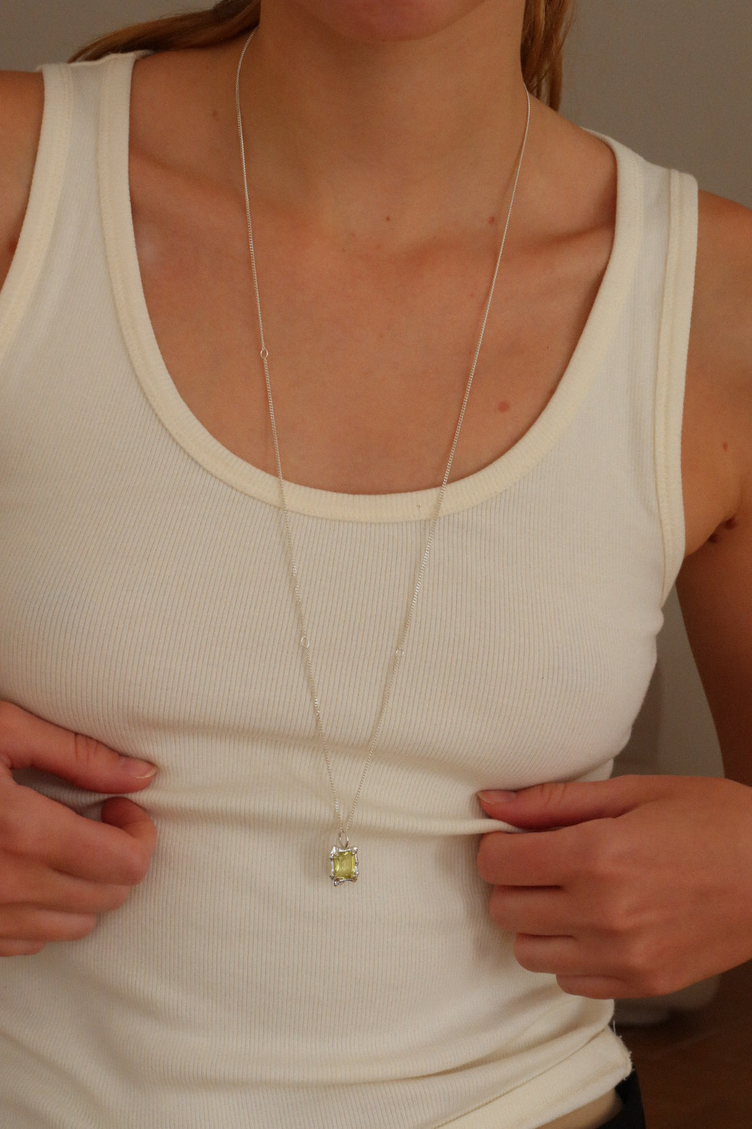 Yellow Quartz Necklace