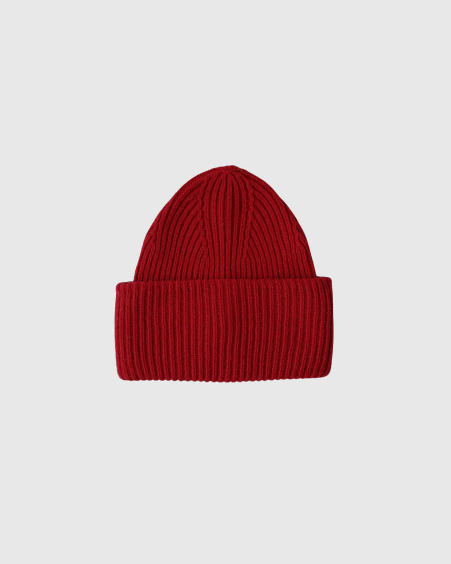 Cashmere Blend Beanie in red