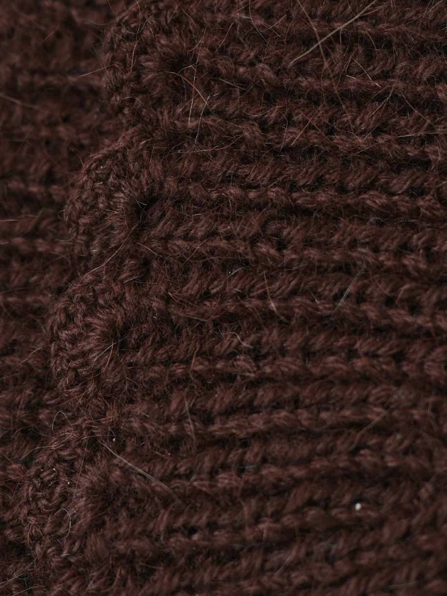 Knitted Cap in brown