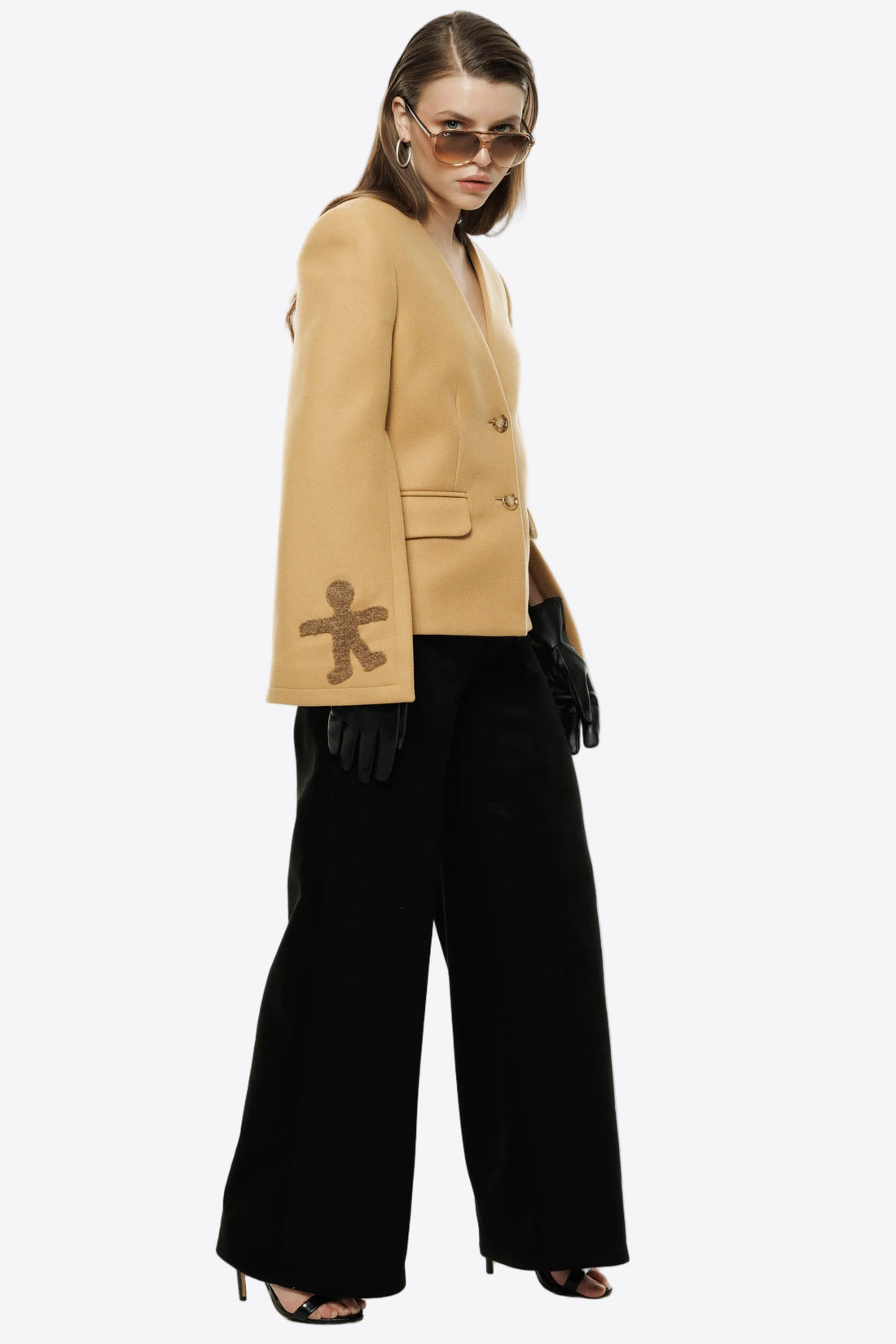 Grace Blazer in mustard yellow