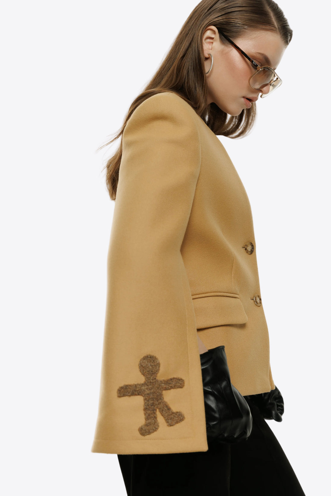 Grace Blazer in mustard yellow