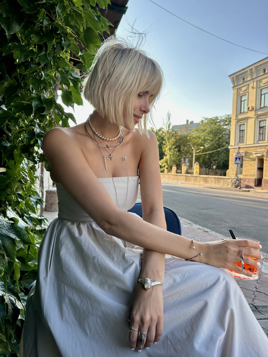 Loop Necklace in silver