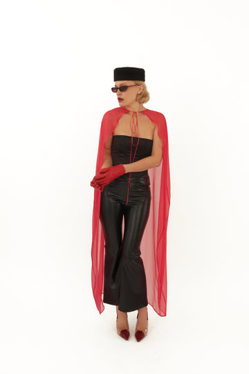 Fuchsia Drama Cape