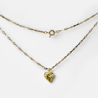 Rugged Chain Heart Pendant in gold