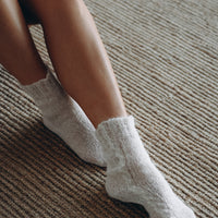 mohair white socks present Christmas handmade