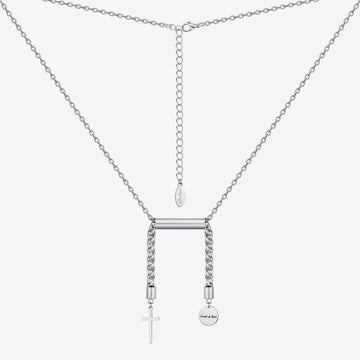 Libra Necklace with pearl in silver