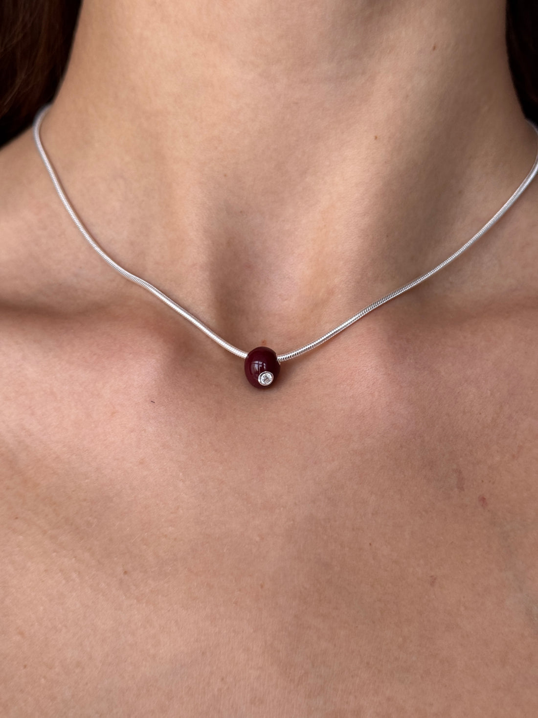 Dry Garnet Necklace