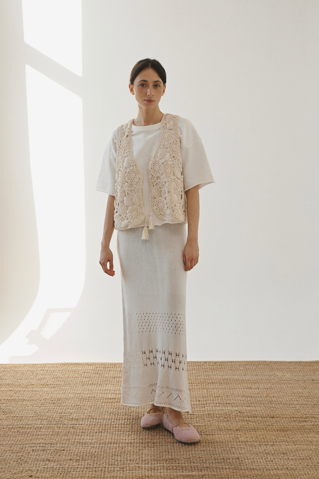 Pointelle Skirt