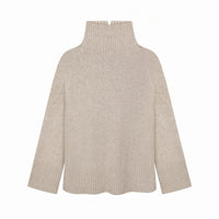 Basic Cashmere Sweater in beige