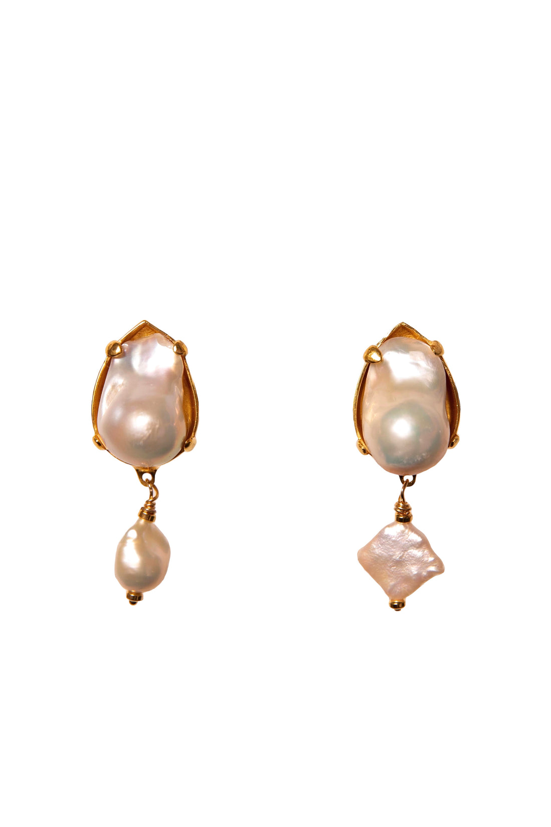 Odesa Clip Earrings in Gold
