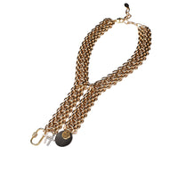 Daze tie necklace in gold