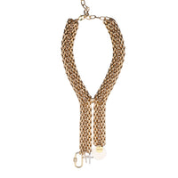 Daze tie necklace in gold