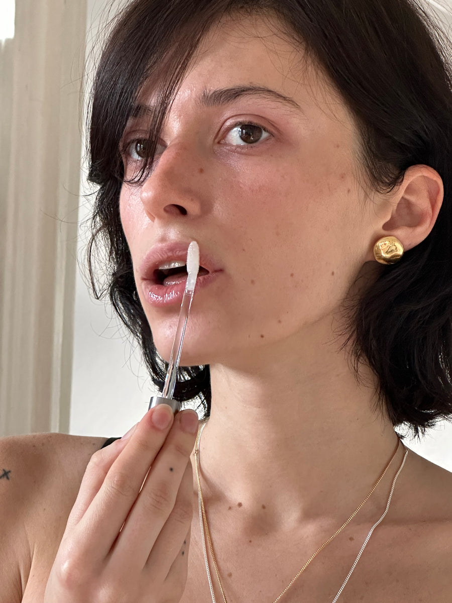 Geoid Earrings in gold