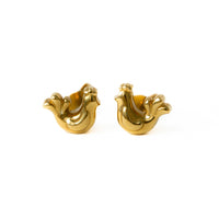 Earrings Ptashka (mini) - Gold