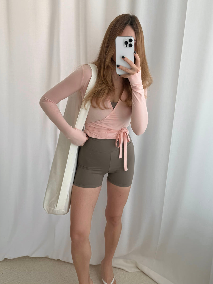 Wrap Top in pink