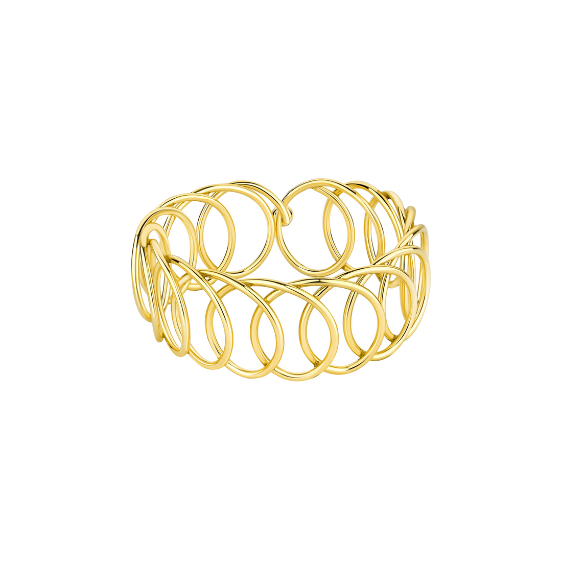 Karma Wide Bracelet in gold