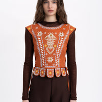 Adamant embroidered vest