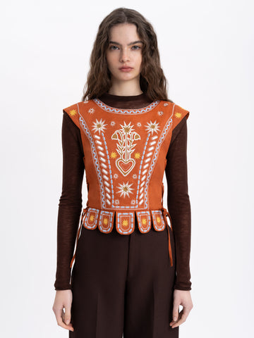 Adamant embroidered vest