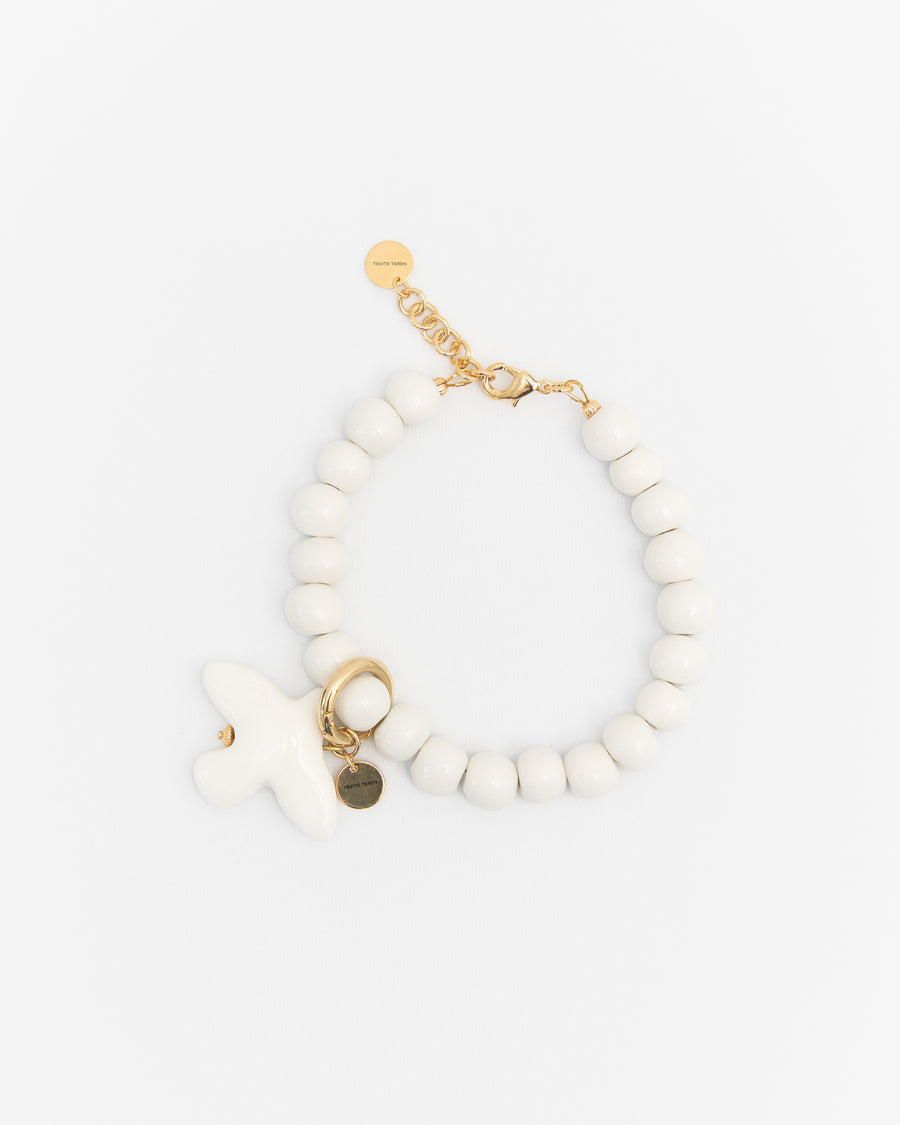 Lily Bird anklet in gold