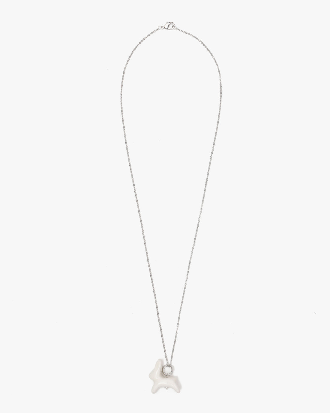 Luili Porcelain Bunny Pendant on a chain