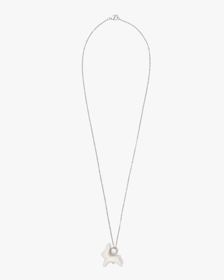 Luili Porcelain Bunny Pendant on a chain