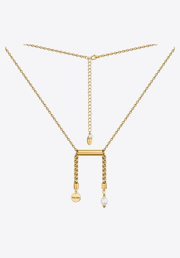 Libra Necklace with pearl