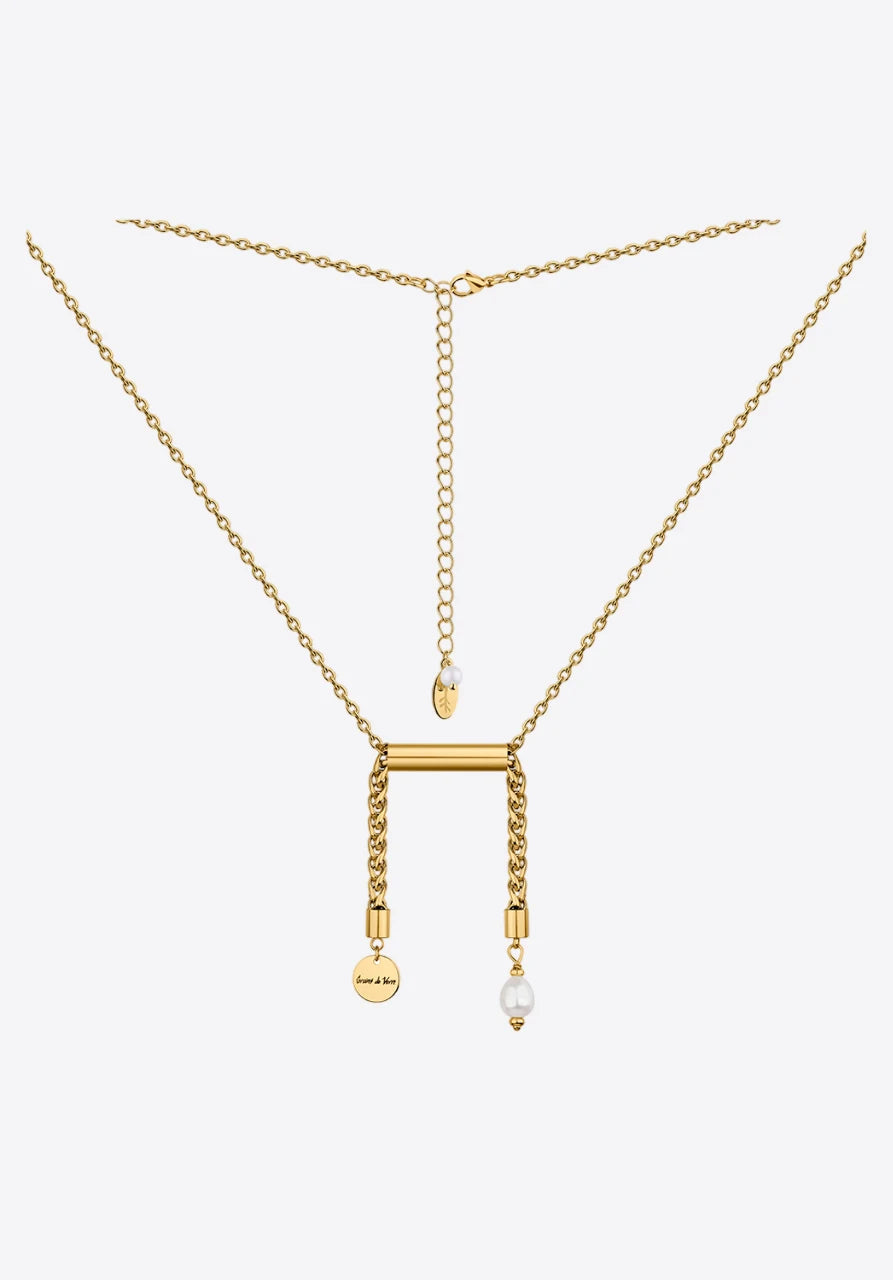 Libra Necklace with pearl