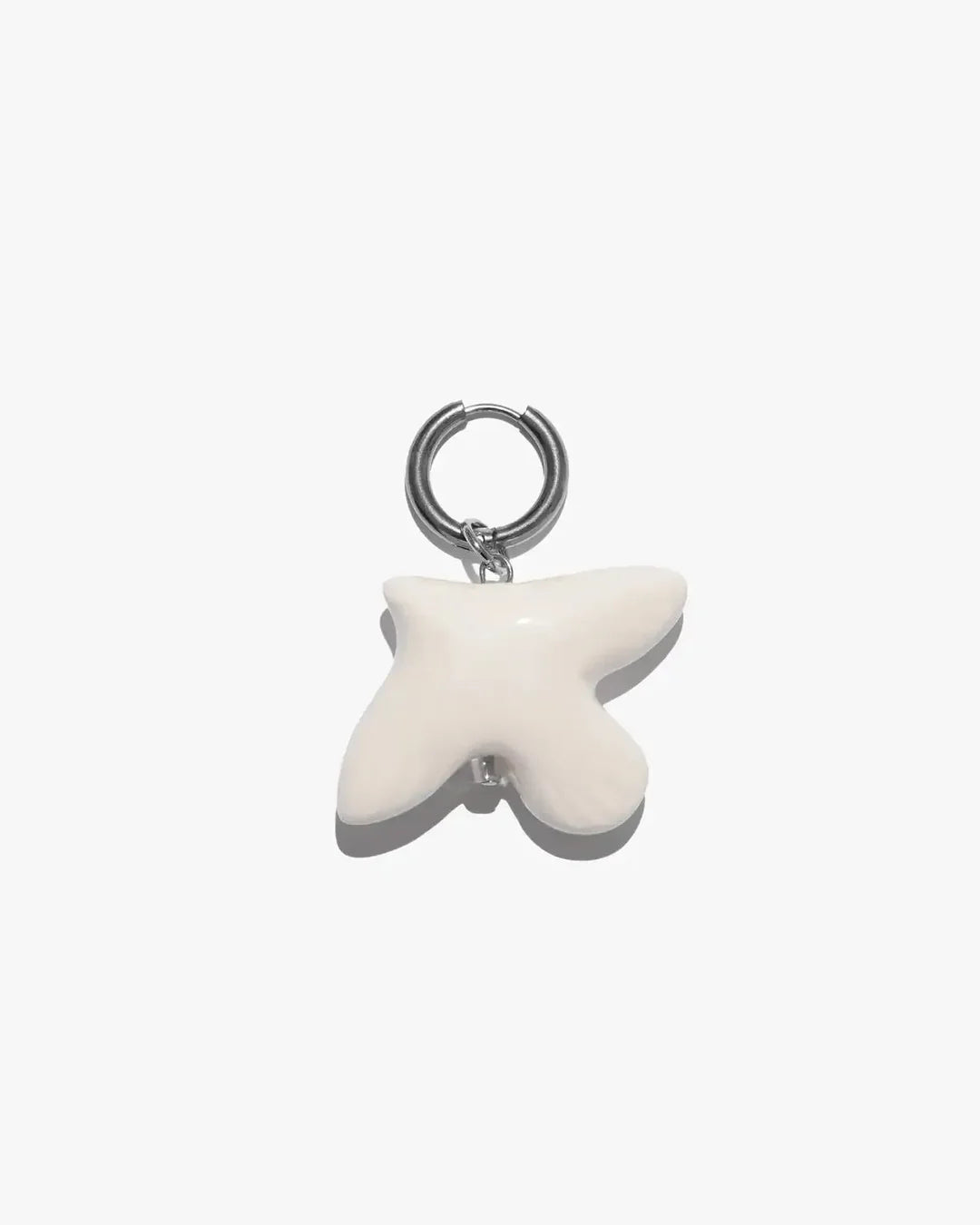 Myrni mono earring with porcelain bird