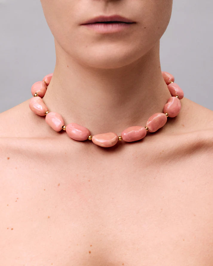 Beans Necklace in pink