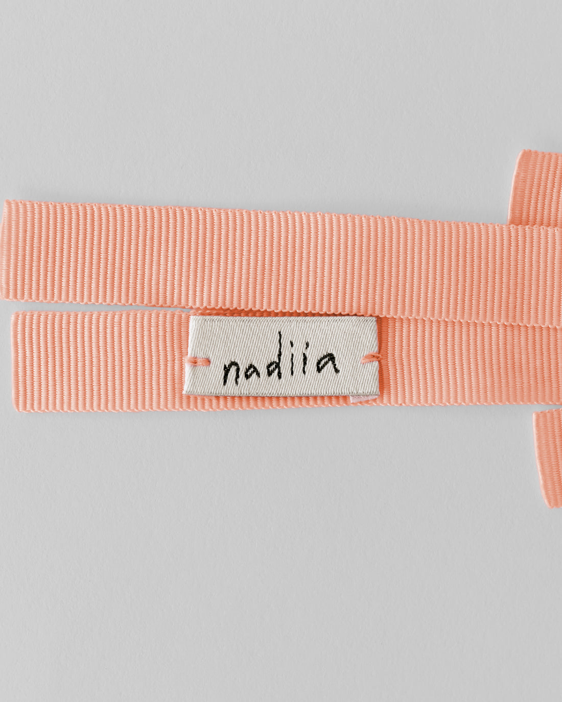 Ribbon Barette Peachy