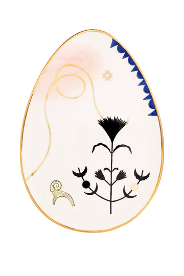 Egg-shaped plate Vesna