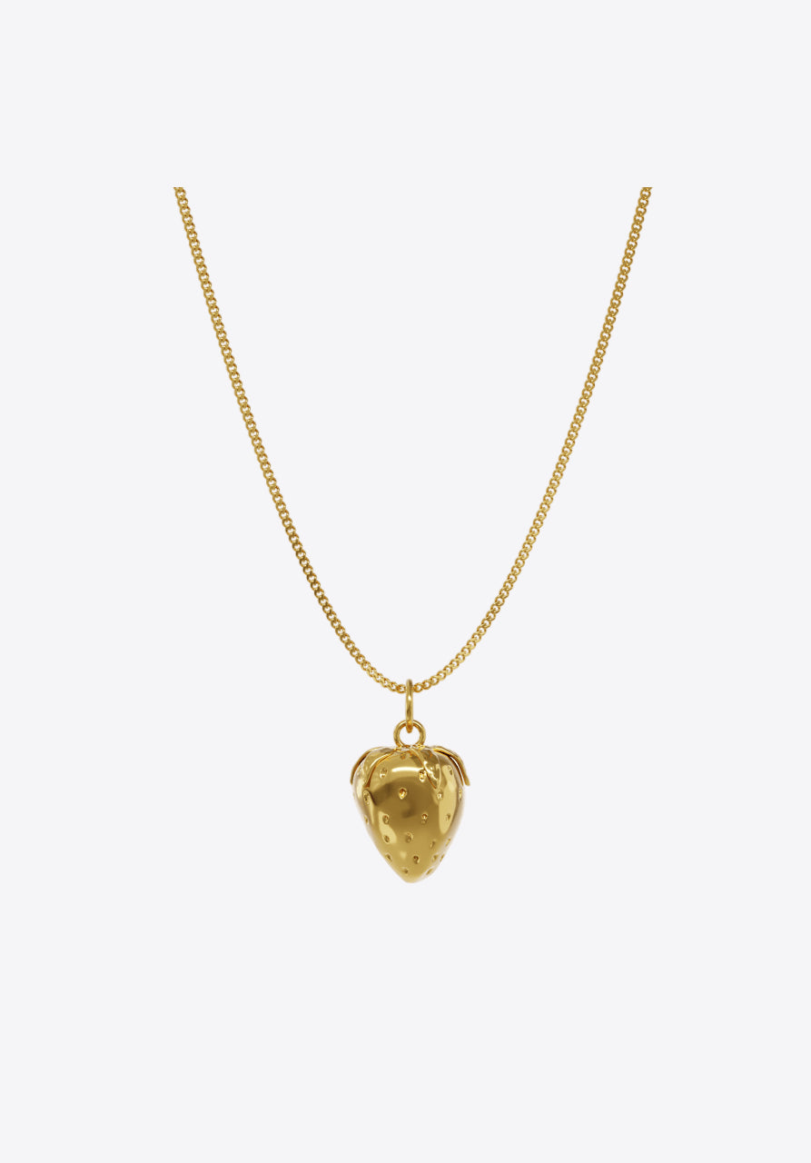 Pendant Strawberry in gold