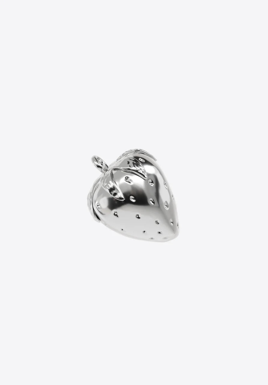 Pendant Strawberry in silver
