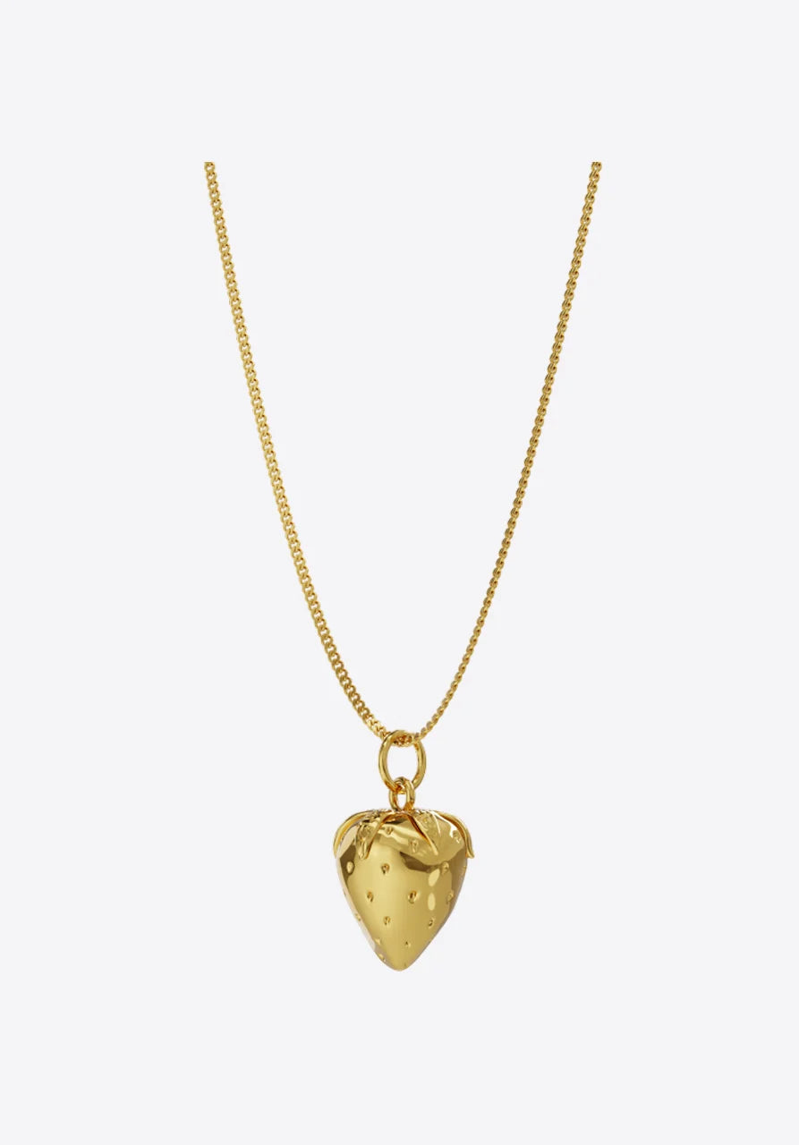 Pendant Strawberry in gold