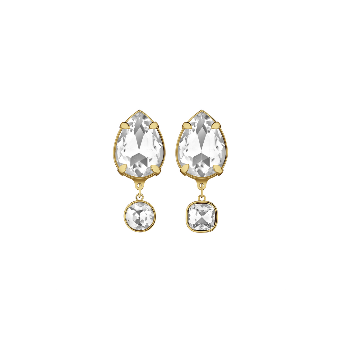 Radiance Clip Earrings in gold