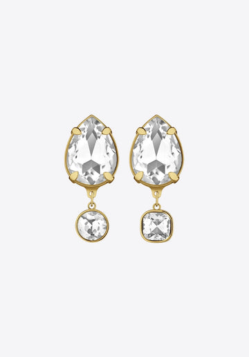 Radiance Clip Earrings in gold