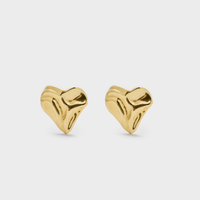 Hearts earrings in gold