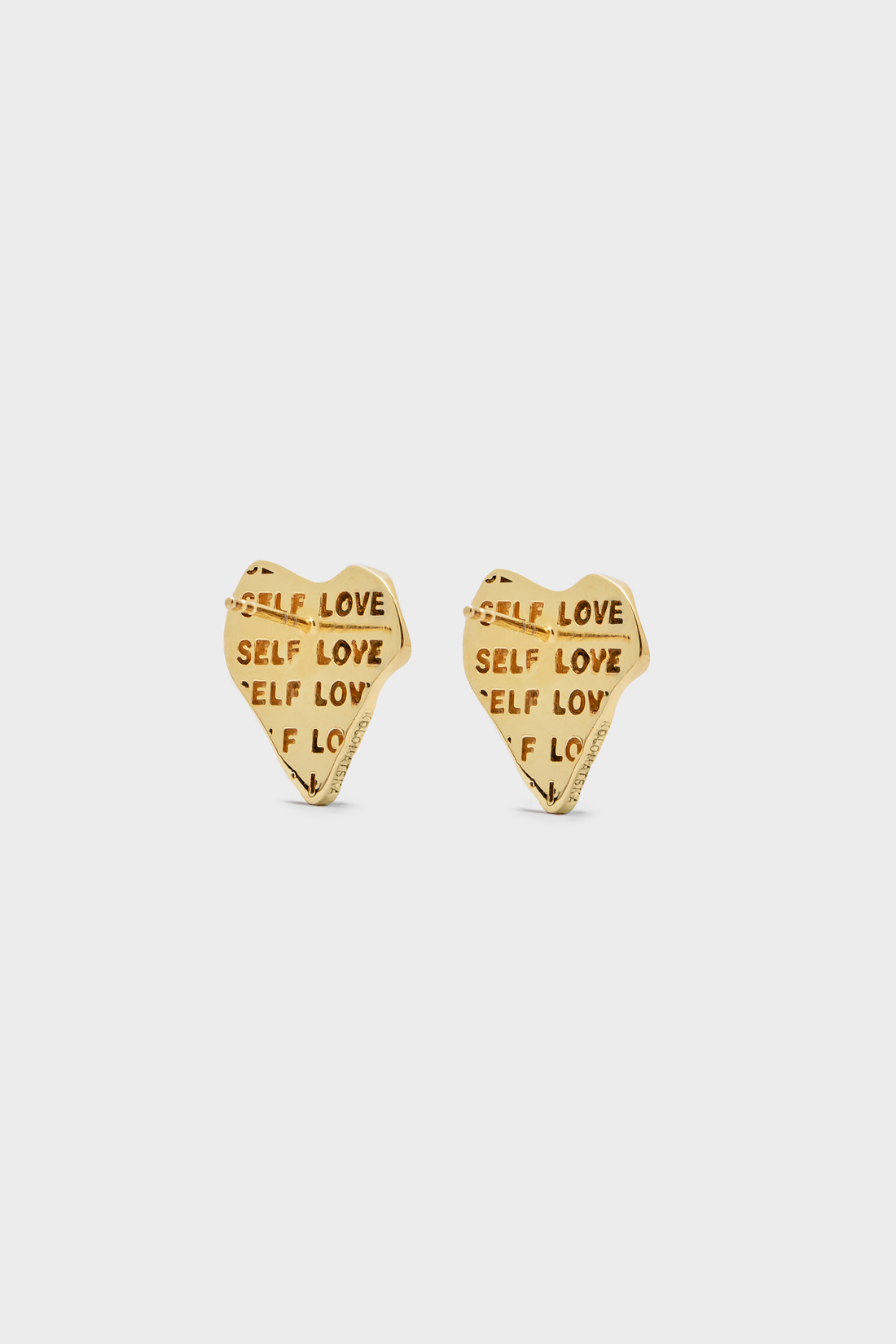 Hearts earrings in gold