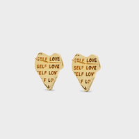 Hearts earrings in gold