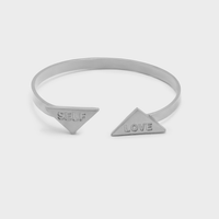 Self-love Biceps Bracelet in platinum