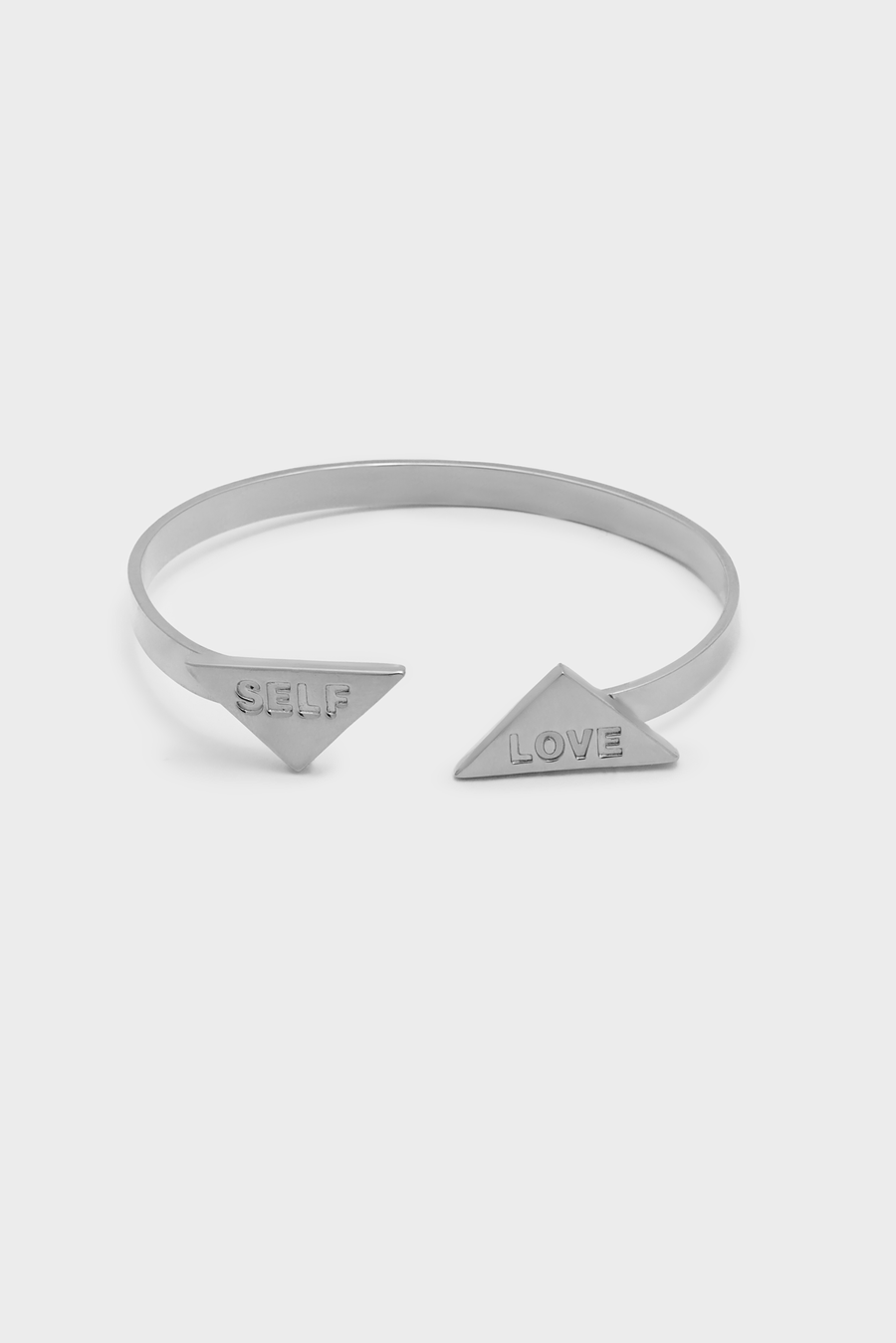 Self-love Biceps Bracelet in platinum