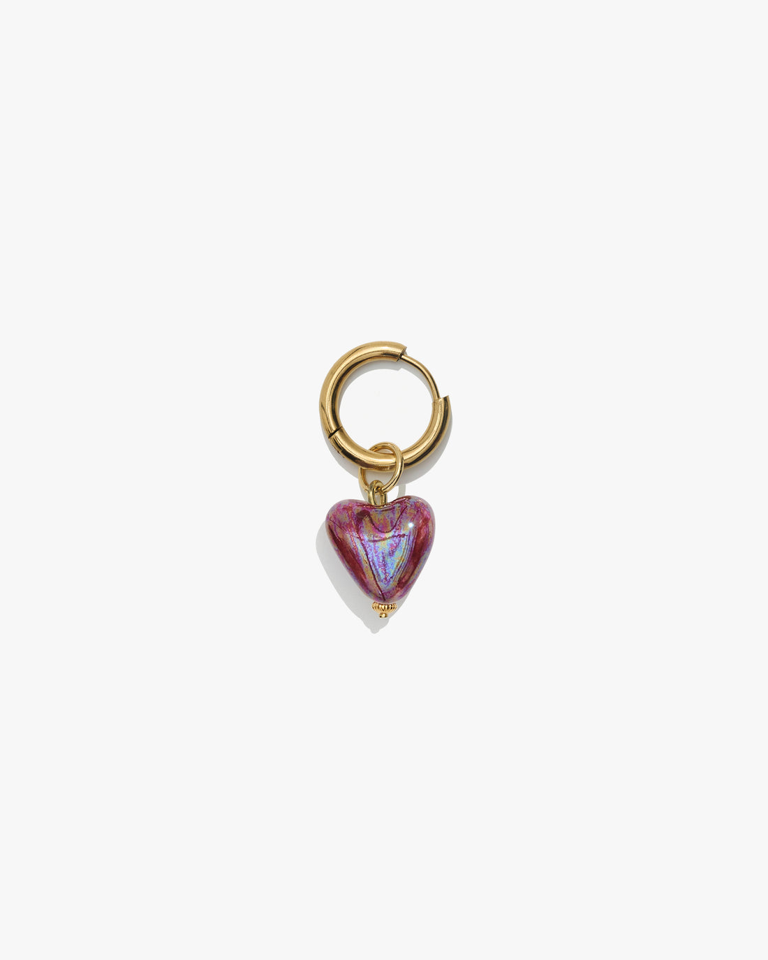 Skarb Mono Earring in burgundy