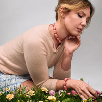 Beans Necklace in pink