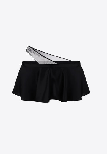 Silk micro skirt