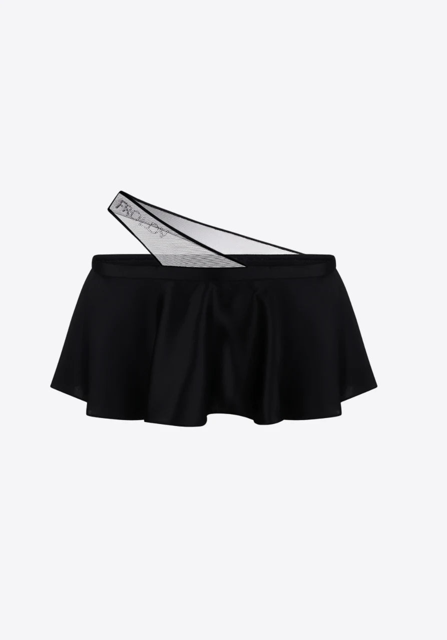 Silk micro skirt