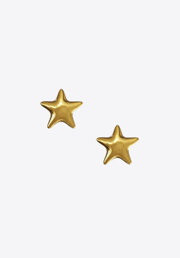 Star Earrings in gold
