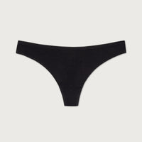 Black low rise thong