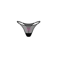 Butterfly thong in black